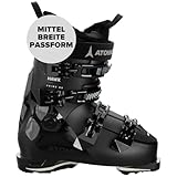 ATOMIC HAWX PRIME 85 W Skischuhe Frauen - Größe 25/25.5 - Alpin-Skischuh in Black/Stone - Boots mit 3D Knöchel & Ferse für präzisen Sitz - mittelbreite Skistiefel für Fortgeschrittene