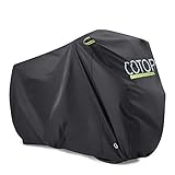 COTOP Wasserdicht Fahrradabdeckung Nylon Atmungsaktives Draussen Fahrrad Wetterschutz Abdeckplane Schutzhülle mit Schlossösen Schutz für Mountainbike und Rennrad (210D(Dick))