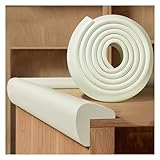 Agashi Antikollisionsstreifen, Sicherheitsstreifen Aus Schaumstoff, Sicherheitskantenschutzstreifen, Für Möbel, Schreibtische, Arbeitsplatten/White/2M/6.56Ft