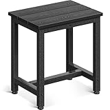 Coleshome Beistelltisch Outdoor, Beistelltisch Klein für Garten, Terrasse und Poolbereich, Wetterbeständig/Pflegeleicht, für den Innen- und Außenbereich, Schwarz