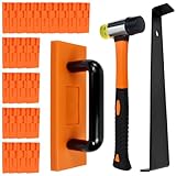 UHETLET 43-teiliges Laminat Verlegeset Vinylboden Klicksystem Trittschalldämmung Laminat Komplettset mit Gummihammer Zugeisen Abstandshaltern für klick Venylbodenbelag Vinyl Verlegung Laminatboden