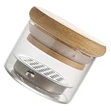 Transparente Mehrzweck-Pinsel-Unterlegscheibe, verdicktes Glas, Design für Nägel, Kunst, Gel-Politur und Zubehör, Edelstahldeckel, Nagelbürstenhalter