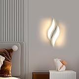 Dorlink LED Wandleuchte Innen, Wandleuchten für innen, Moderne Wandlampe Schlafzimmer, 12W 3000K Warmweiß, Wandlampe Wohnzimmer Art Deco Blatt, Für Nachttisch, Flur, Treppenhaus Beleuchtung