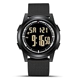 HANPOSH Uhren Herren Digital Herren Uhr 3ATM Wasserdicht Sport Armbanduhr Herren mit Wecker, Stoppuhr, Countdown, Duale Zeitzone, Kalender