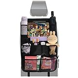 komsepor Auto Organizer kinder-Autositz Organize 1 Stück Rückenlehnenschutz Auto Kinder Rücksitz Organizer mit 11 Zoll iPad/Tablet-Tasche-600D Oxford Organizer Auto Rücksitz Kinder