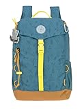 LÄSSIG Kinder Wanderrucksack Kinderrucksack mit Brustgurt gepolsterte Schultergurte wasserabweisend, 14 Liter/Big Outdoor Backpack Adventure Blau