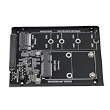 LICAEVEY M.2 NGFF MSATA SSD & Combo M.2 NGFF B-Key zu SATA 3.0 Adapter Konverter Gehäuse Gehäuse mit Schalter für Wi N 7 8 10 11