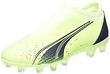 PUMA Ultra Match LL FG/AG Jr Fussballschuh, Fizzy Light-Parisian Night-Blue Glimmer, 36 EU