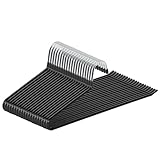 ABHENG Hosenbügel aus Metall, 20er-Pack, Kleiderbügel für Hosen mit offenen Enden, platzsparend, rutschfest, einfaches Aufhängen, 38B x 13H cm, Schwarz,AIY0520B