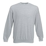 Fruit of the Loom - Set-In Sweatshirt - Heather Grey - Größe: M