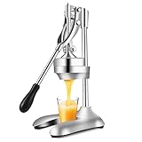 Presspresse Für Den Hausgebrauch, Premium-Edelstahl-Handpresse Zitronenpresse, Komfortable Manuelle Presse Fruchtsaftpresse Für Zuhause, Küche