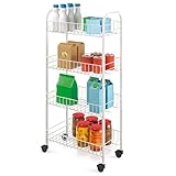 Metaltex 340634014 Allzweckwagen 4-Etagen 41 x 23 x 84 cm Pisa