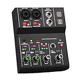 DJ-Ausrüstung Mischpult Schwarze Soundkarte 16-Bit 48 KHz Leistung Geräuscharmes Design Professioneller Studioeinsatz Studio-Soundboard