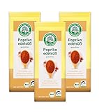 LEBENSBAUM Bio-Gewürze 3 x Paprika edelsüß, Paprikapulver mit fruchtig-süßem, leicht pikantem Geschmack, Paprika edelsüß bio, 3 x 50 g