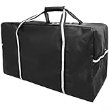 Reisetasche für Eishockey-Ausrüstung, mit wasserdichtem PVC-Gewebe und belüftetem Design zur Reduzierung und Feuchtigkeit (schwarz)