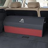 Auto Aufbewahrungstasche Faltbare Reise Aufräumen Box Kofferraum Werkzeuge Fall Für Zitrone 2 CV Acadiane AMI AMI electric AX Axel Berlingo BX C-Crosser C-Elysee C-Zero,Rot