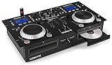 Vonyx CDJ450 Doppel-CD/USB-Player, Mischpult und Verstärker mit Bluetooth, Loop und Pitch