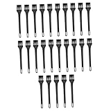 GOOHOCHY 25 Stück Teiliges Schwarz mit Ergonomischem Griff Statikreduzierend Multifunktional für Rasierer Haarschneider und Feine Spalten Kompakt für Zuhause und Unterwegs