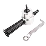 Culnflun Electric Power Doppelkopf-Blechschneider-Knabber für Stahl, Kupfer, Aluminium, Edelstahl, gebogene Oberflächen, Bohraufsatzsatz