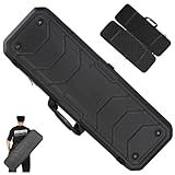 HUTRADE Waffenkoffer Langwaffen, Gewehrkoffer Lang Hardcase Koffer Wasserdicht Pistole Oder Luftgewehr Pistole Oder Luftgewehr Rifle Case Für Airsoft Gewehr Waffe Jagd