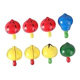 ERINGOGO 8 Stück Teiliges Holzspielzeug Gyro Bunte für Fördert Hand Augen Koordination Robustes Sicheres Material Geeignet für Jungen und Mädchen Zufällige Farben und Designs