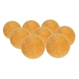 KOMBIUDA 8St Tischfußball Fuzzy Fußball Tischspiel Zubehör für Wettbewerbs Fußball Fußballsatz Sportbälle Mini Tischkicker Kickertischteile Fußball-Ersatzspiel Abs Yellow