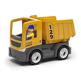 MultiGO Build Sandkasten Spielzeug für Kinder ab 3 Jahre - großer Kipper mit Fahrer - Sandspielzeug für Outdoor Spiele - Auto für den Garten