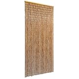vidaXL Türvorhang Bambus 90x200cm Bambusvorhang Bambustürvorhang Dekovorhang