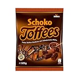 Schoko Toffees - 1 x 325g - Schokoladen Toffees mit feinherbem Schokoladenüberzug (30 Prozent)
