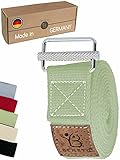 beneyu® Rutschfester Yoga Gurt - Der Yogagurt mit Einzigartiger Schnalle für Garantierten Halt - Perfekte Hilfe für Yoga und Pilates inkl. Übungen