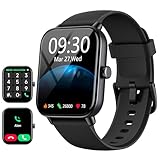 Fitpolo Smartwatch Herren Damen, 1,8' HD Uhren Herren mit Telefonfunktion, IP68 Wasserdicht Smart Watch 110+ Sportmodi Fitnessuhr/Herzfrequenzr/Schlafmonitor Schrittzähler, Sportuhr für iOS Android