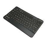CHICIRIS PC-Tastatur, Akku 78 Tasten ABS-Material BT-Tastatur für Smartphones (Schwarz)