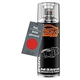 TRISTARcolor RAL 3000 Feuerrot glänzend 2K Acryl Spraydose Sprühdose Spritzlack Sprühlack 400 ml schnelltrocknend