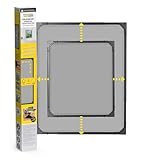 EASYmaxx Insect Protect | Teleskop-Insektenschutzgitter | Fliegengitter Fenster | mit vormontierten Rahmen | ausziehbarer Insektenschutz | integriertes Moskitonetz | anthrazit