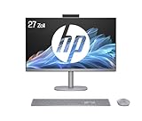 HP OmniStudio X 27-cs0253ng All-in-One KI PC, 27 Zoll Entspiegeltes FHD-Display, Intel Core Ultra 5 125H, 16 GB DDR5-SDRAM, 512GB SSD, Intel Arc Graphics, Windows 11 Home, QWERTZ Tastatur, Silber