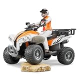 bruder 63000 - Quad mit Fahrer - 1:16 Spielzeug-Figur Mann Mensch Fahrzeug Geländewagen