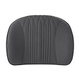 DGHBNP Auto Kopfstütze Auto-Lendenwirbelstütze aus Memory-Schaum, atmungsaktives Ledersitzkissen, Nackenschutz, universell einsetzbar Nackenkissen(Black-Waist 1PC)