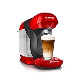 Bosch Tassimo Style Kapselmaschine TAS1103 Kaffeemaschine by, 70 Getränke, vollautomatisch, geeignet für alle Tassen, platzsparend, 1400 W, rot