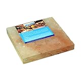 Salz-Helmreich GmbH Gourmet Salzstein Salzplatte BBQ (20x20x2,5cm) zum Grillen (2.2kg)