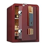 Elektronischer digitaler Sicherheitssafe aus Stahl, Safe für Geld, Bargeld, Schmuck, Reisepass, Wandtresor (60 x 36 x 42,4 cm)