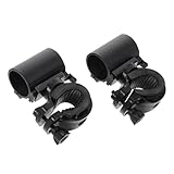 TOYANDONA 2Stücke Fahrrad Taschenlampenhalterung zu Montieren Vielseitig Einsetzbar Gürtelclip oder Halterung für Sichere Fahrradbeleuchtung und Optimale