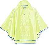 Playshoes Unisex Kinder Regenponcho Faltbar Regenjacke 408750, 43 - Neongelb, XL