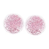 VALICLUD 2 Stück Augenklappe Nützliche Eiskompresse Mit Verbundenen Augen Kühlende Kühlendes Augenpad Bequemes Augenpolster Bequeme Heiße Glycerin Rosa