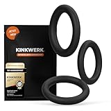 KINKWERK Penisringe 3er-Set aus Silikon | Flexible Cockringe in 3 Größen (30 mm, 40 mm, 50 mm) | Für härtere Erektionen & mehr Ausdauer | Weiches, dehnbares Material für Männer & Paare