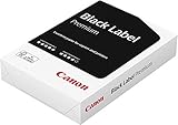 Canon Deutschland Black Label Premium Multifunktionspapier, 500 Blatt FSC zertifiziert, A4, 80g/m², alle Drucker hochweiß CIE 164 (optimierte Schutzverpackung), 96603554, 1 x 500 Blatt FSC