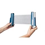 JOOLA ausziehbares tragbares Tischtennisnetz Connect, Set (verstellbare Länge) – Spielen Sie Tischtennis überall, blau, M
