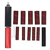 13er-Pack Bohrmaschinen-Schleiftrommel-Set, Spindelschleifer-Adapter aus Aluminiumlegierung in Universalgröße und 3/8-Zoll-Spindelschleifer-Hülsen, Gummi-Schleiftrommel-Set