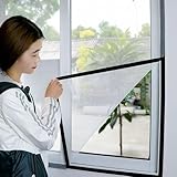 150x175cm Fliegengitter am Fenster Insektenschutz-Fenster Fliegengitter für Fenster zuschneidbarer