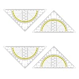 4 Stück Geodreieck