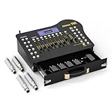 U`King DMX Controller, 192 Kanäle DJ Controller mit Schublade, mit Wireless DMX Sender/4 Empfänger, für DMX Controller 512, Party, Moving Head Licht Discolicht Partylicht Halloween